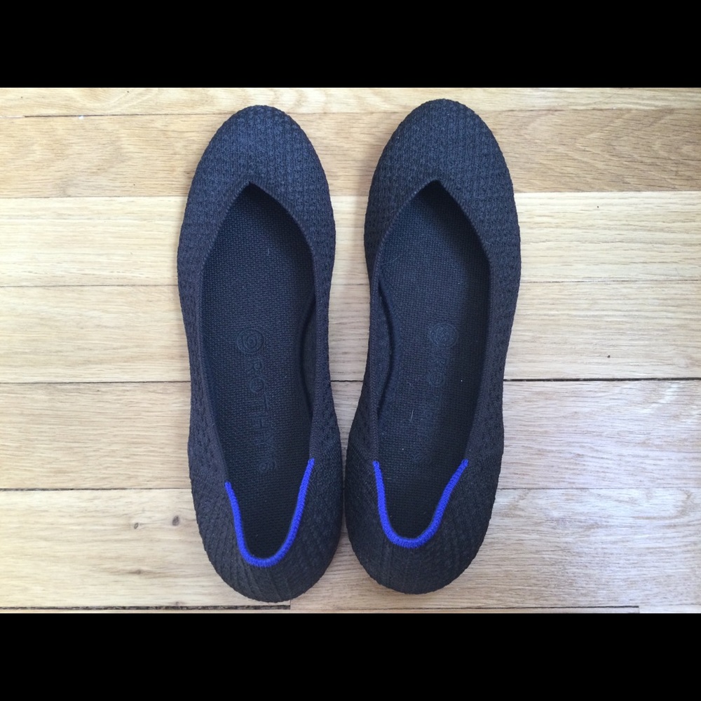 Rothy’s women’s black flats size 9 Never Worn!